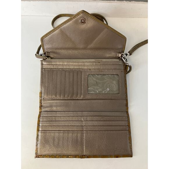 BRIGHTON, SMALL EMBOSSED ANIMAL PATTON LEATHER CROSSBODY BAG - Picture 11 of 16